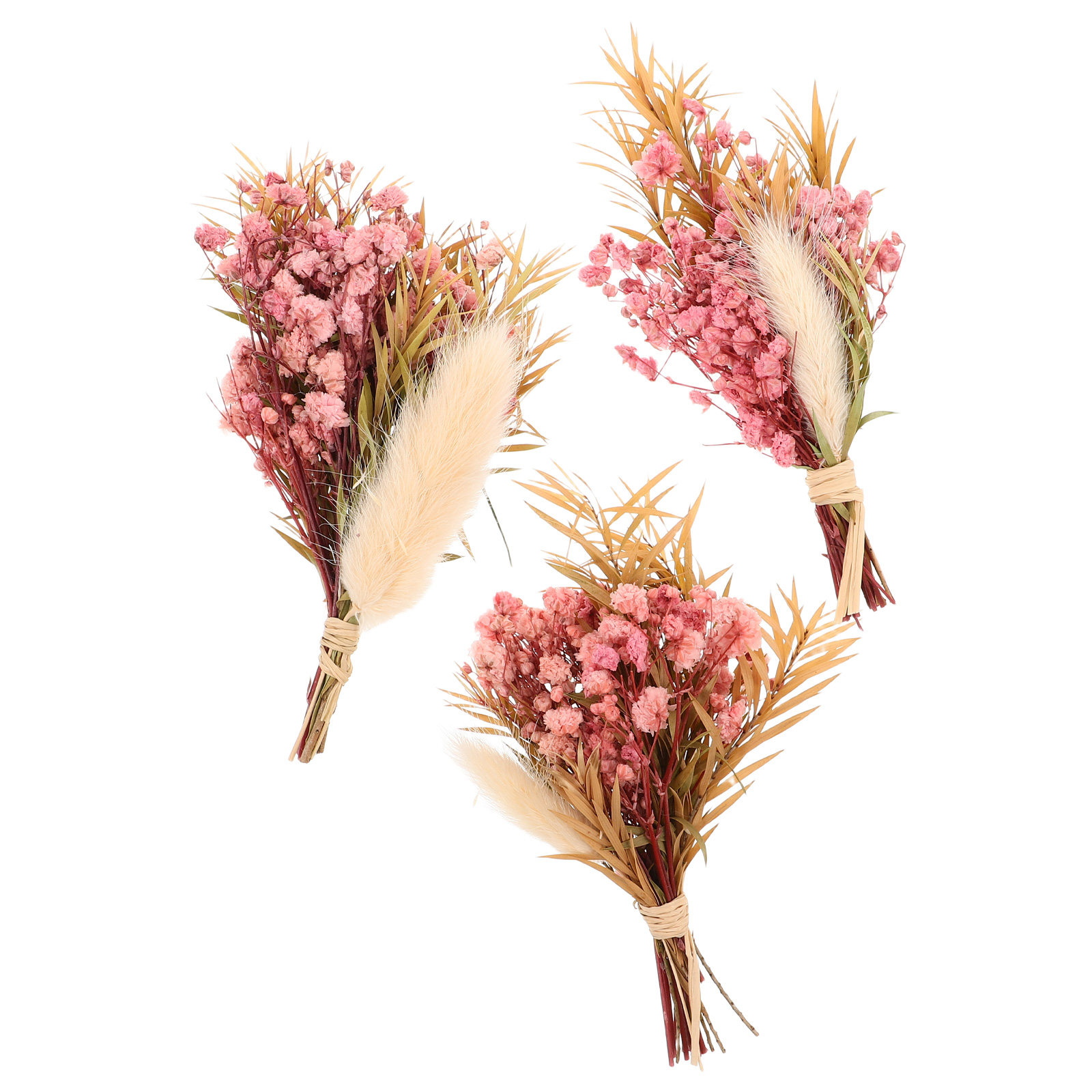 Dried Flower Bulk - Conjunto de 3 Peças de Buquê