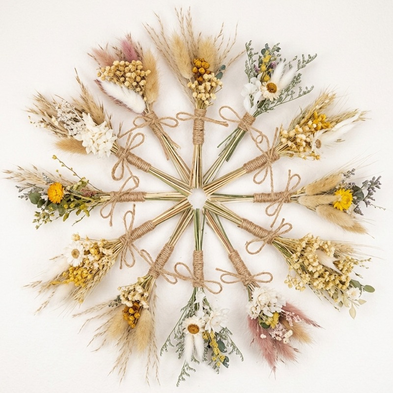 Dried Flower Bulk - Mini Buquê de Flores Secas Naturais