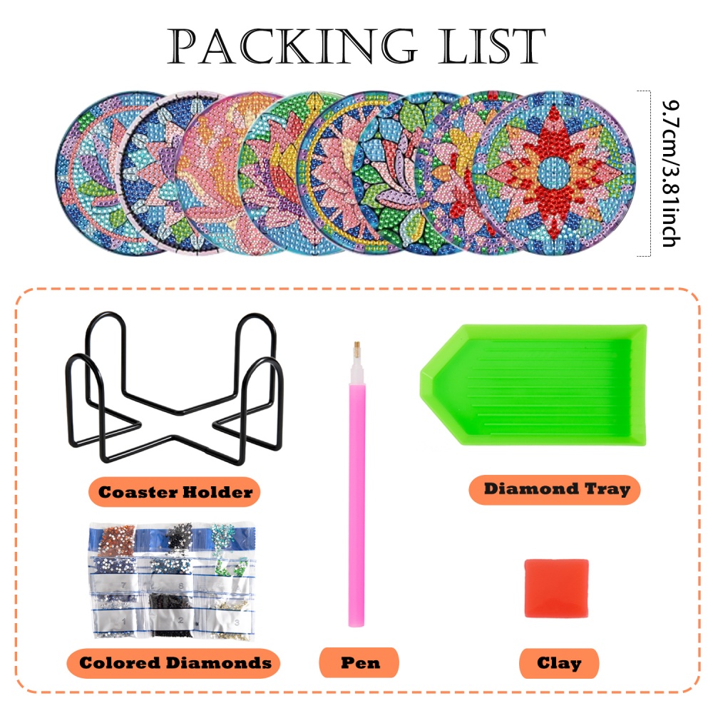 Conjunto de 8 peças de porta-c - Resin Craft Kit avaliação e preço