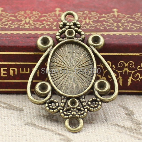50 pçs/lote Liga Tom Bronze Ca - Bezels Set Pendant avaliação e preço